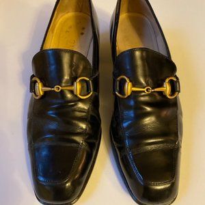 Vintage Gucci Stacked Heel Loafers
